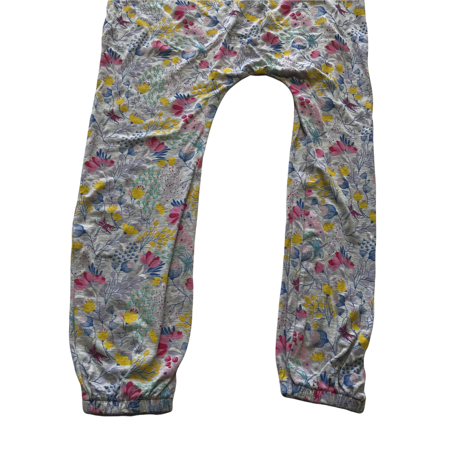 F&F Grey Floral Jumpsuit Age 6