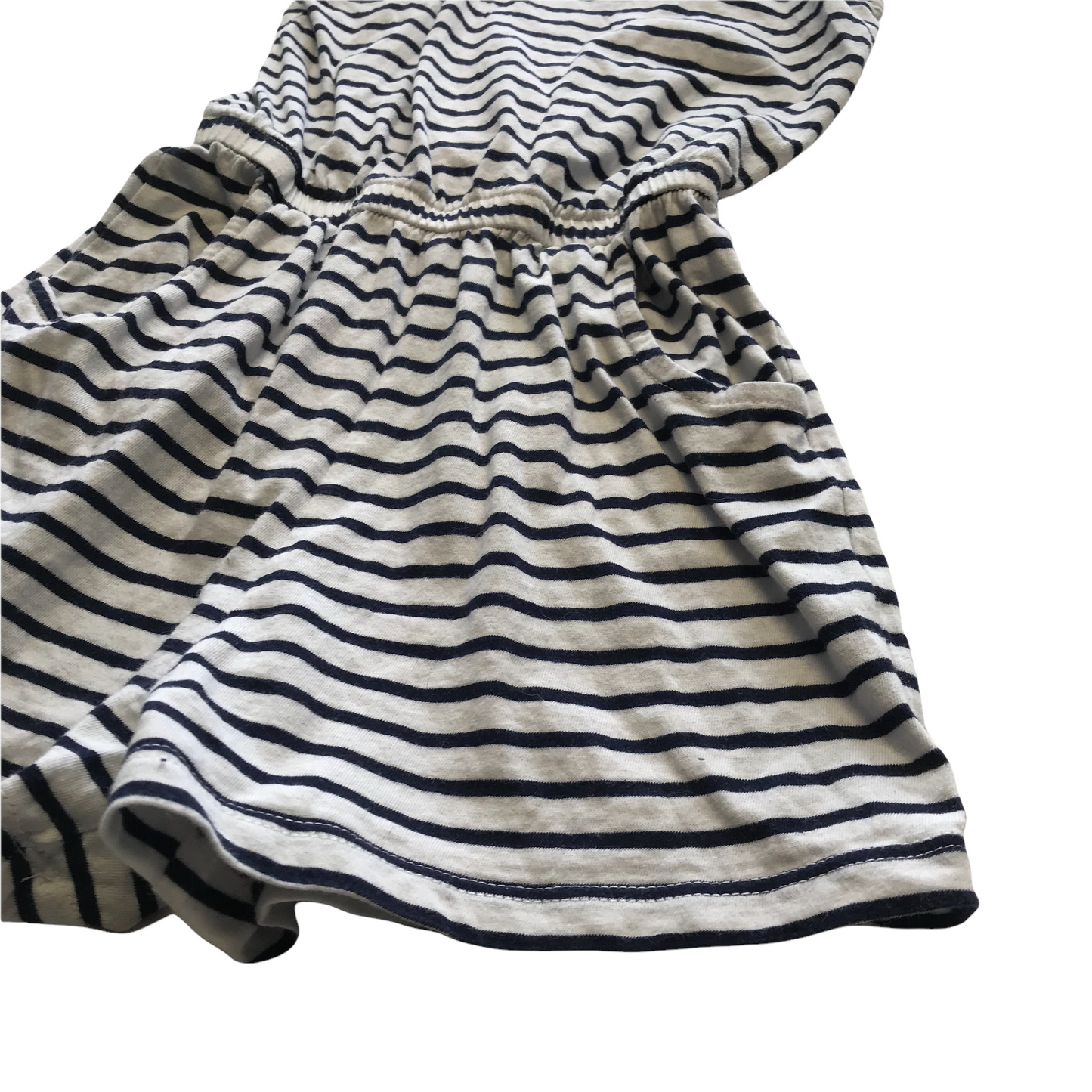 F&F 6-7 years black and white stripy playsuit