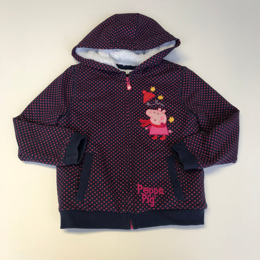 Peppa Pig Navy Dotted Hoodie Age 6