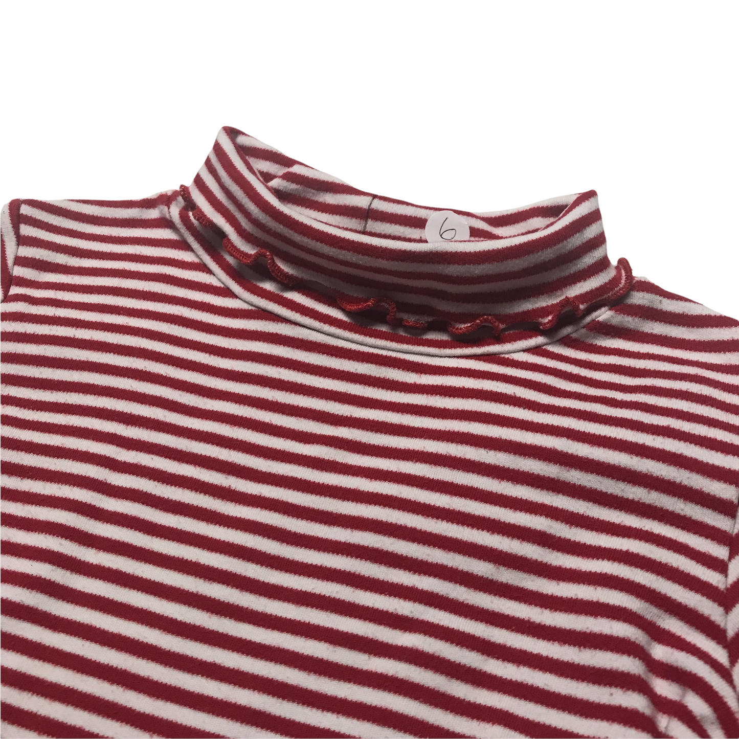 Sophie Rose Red and White Stripy T-shirt Age 6