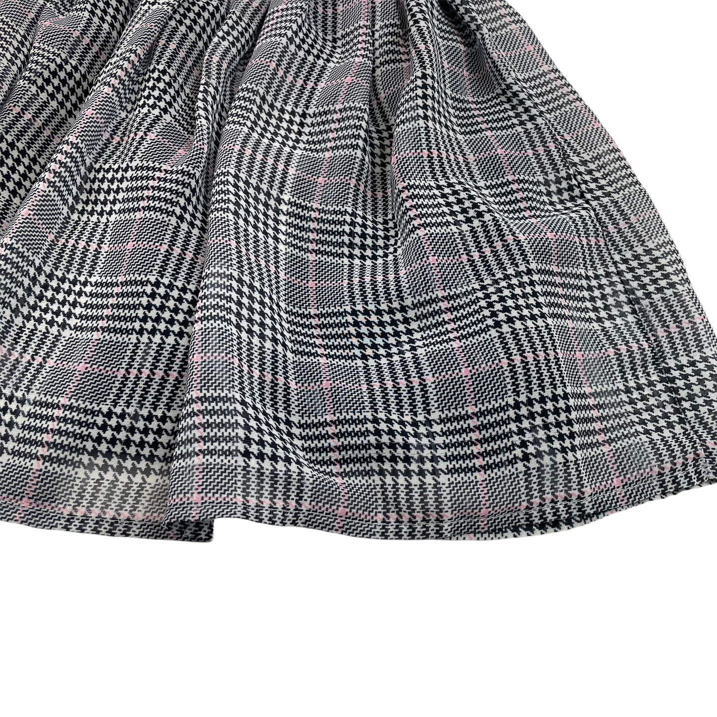 H&M Black and White Houndstooth Checked Skirt Age 6