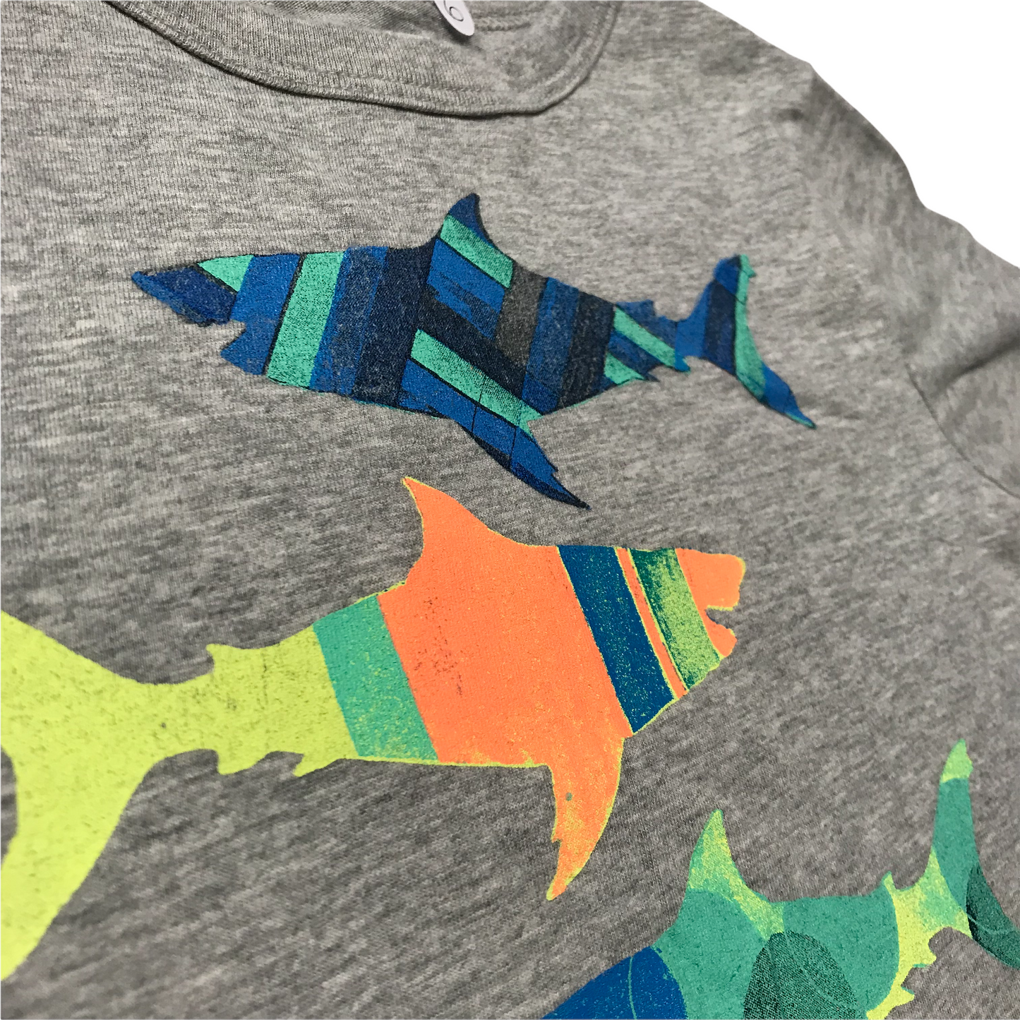 GAP Kids Grey Shark T-shirt Age 6