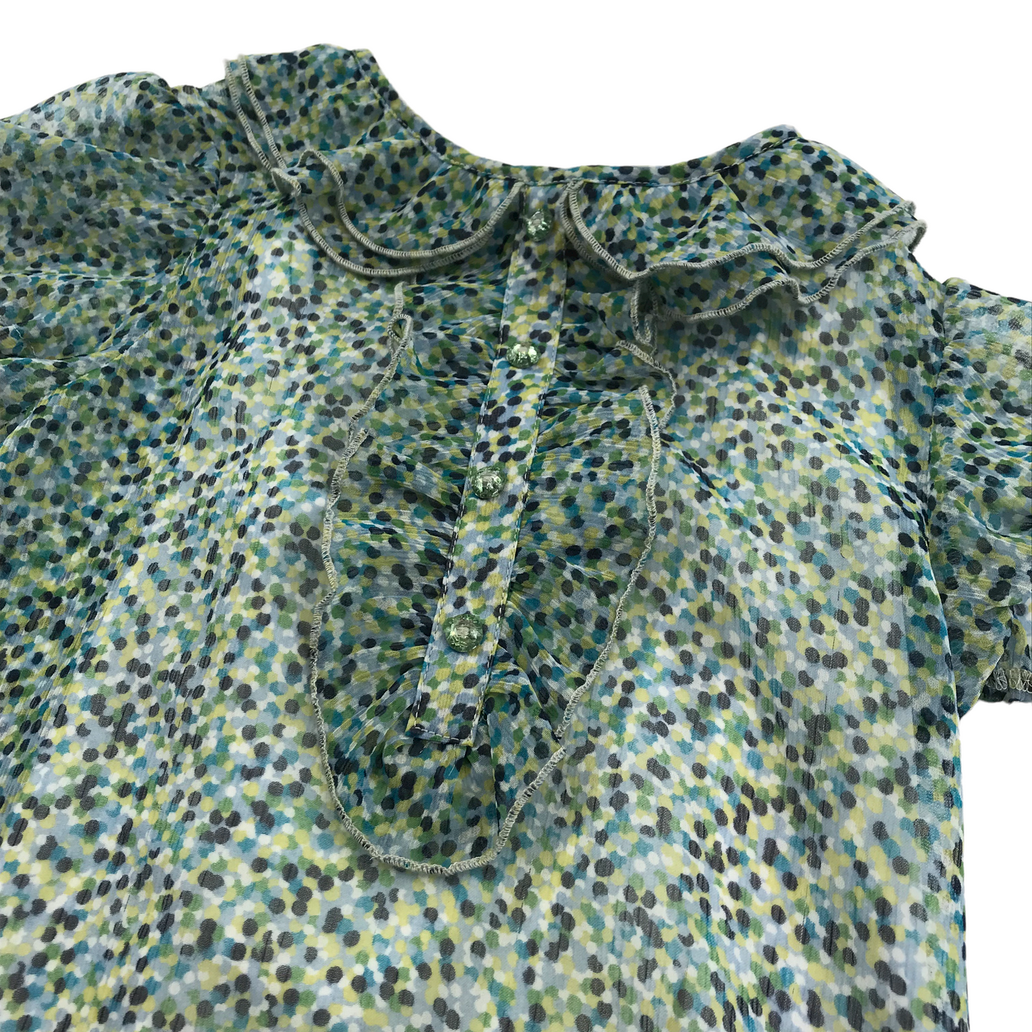 Next Green Dotted Blouse Age 6