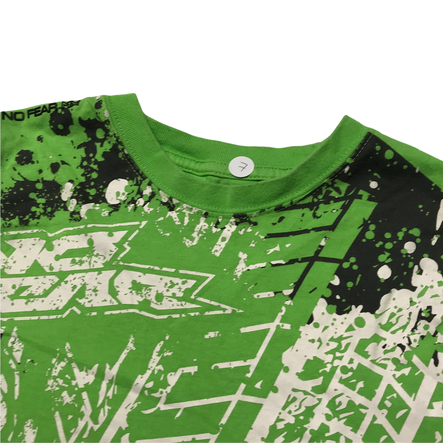 No Fear Green Tread Pattern T-shirt Age 7