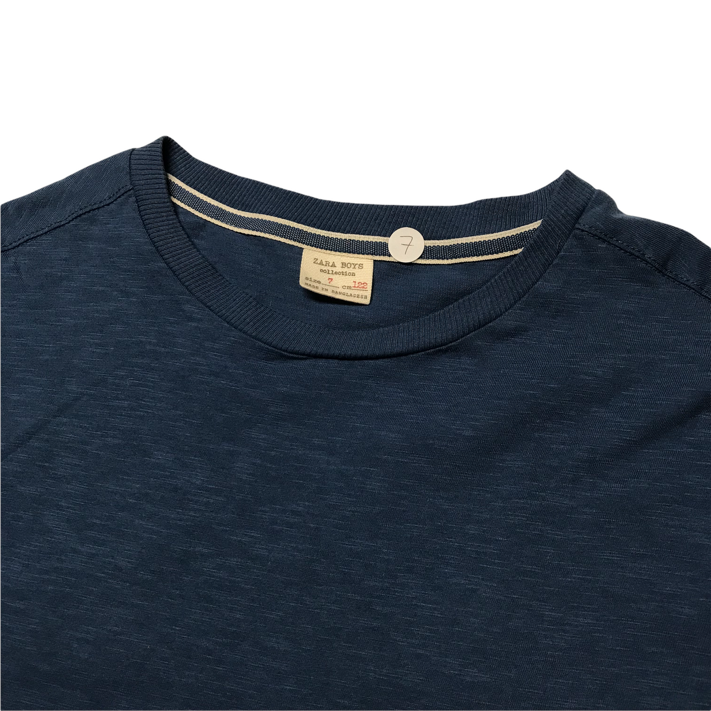 Zara Blue Plain T-shirt Age 7