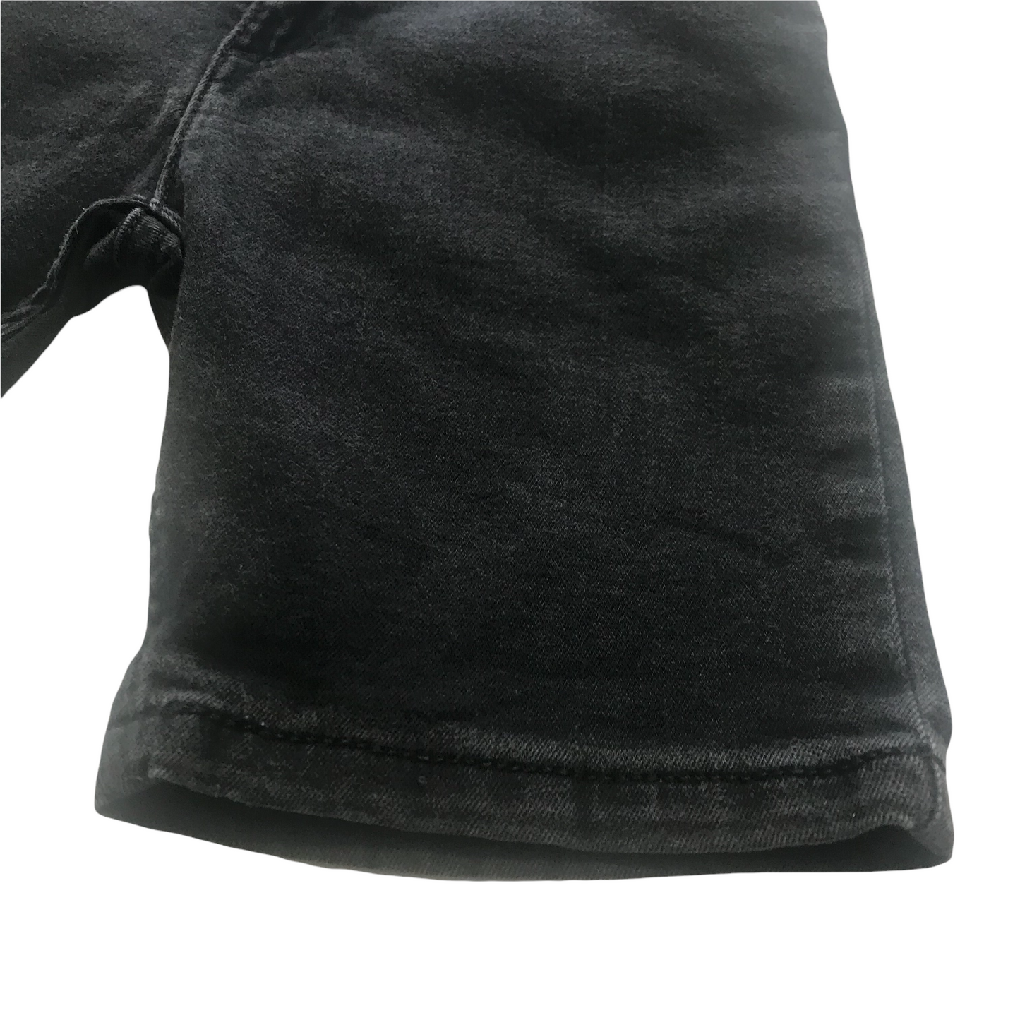 River Island black stretch denim style shorts