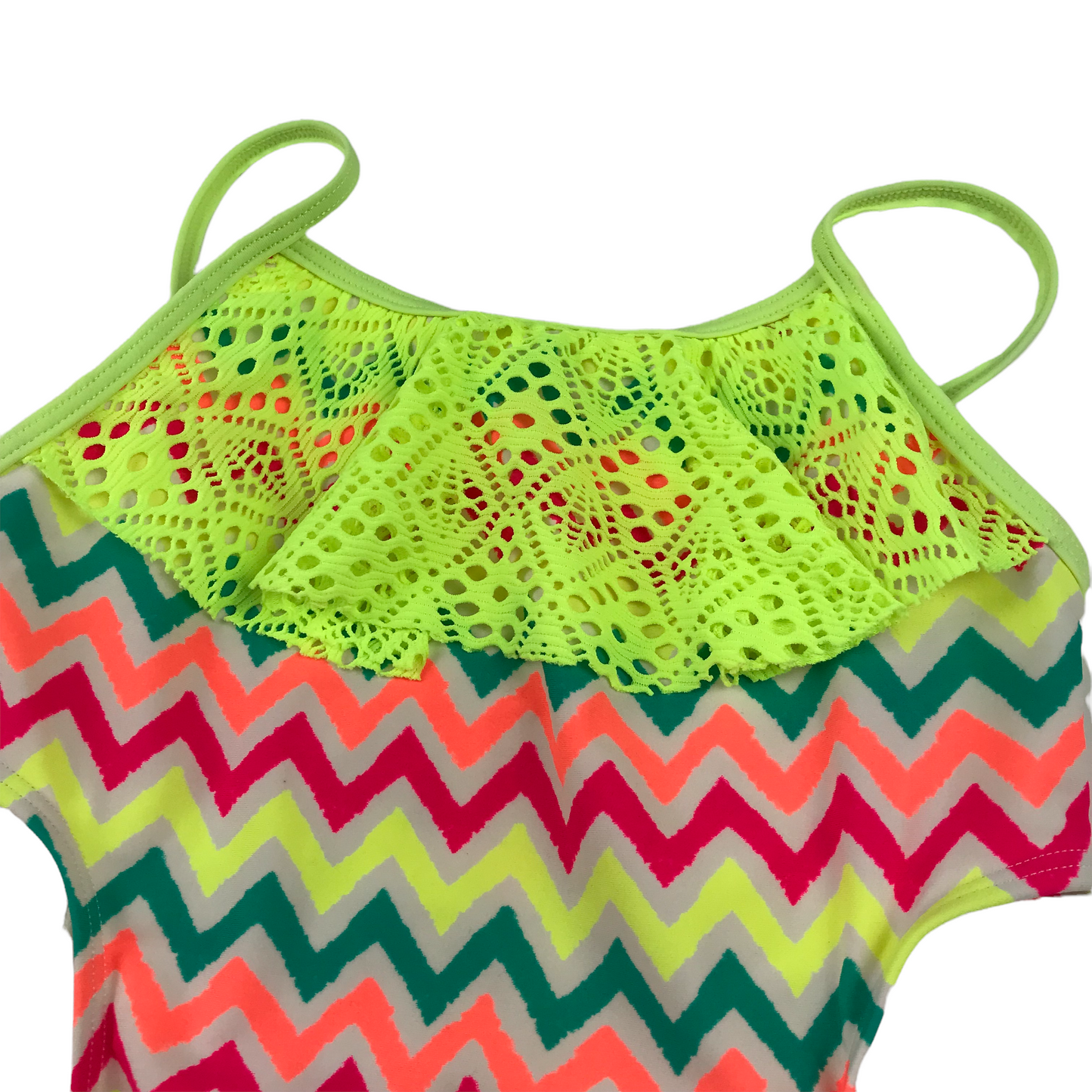 Zig Zag Pattern Multicolour Swimsuit Age 7