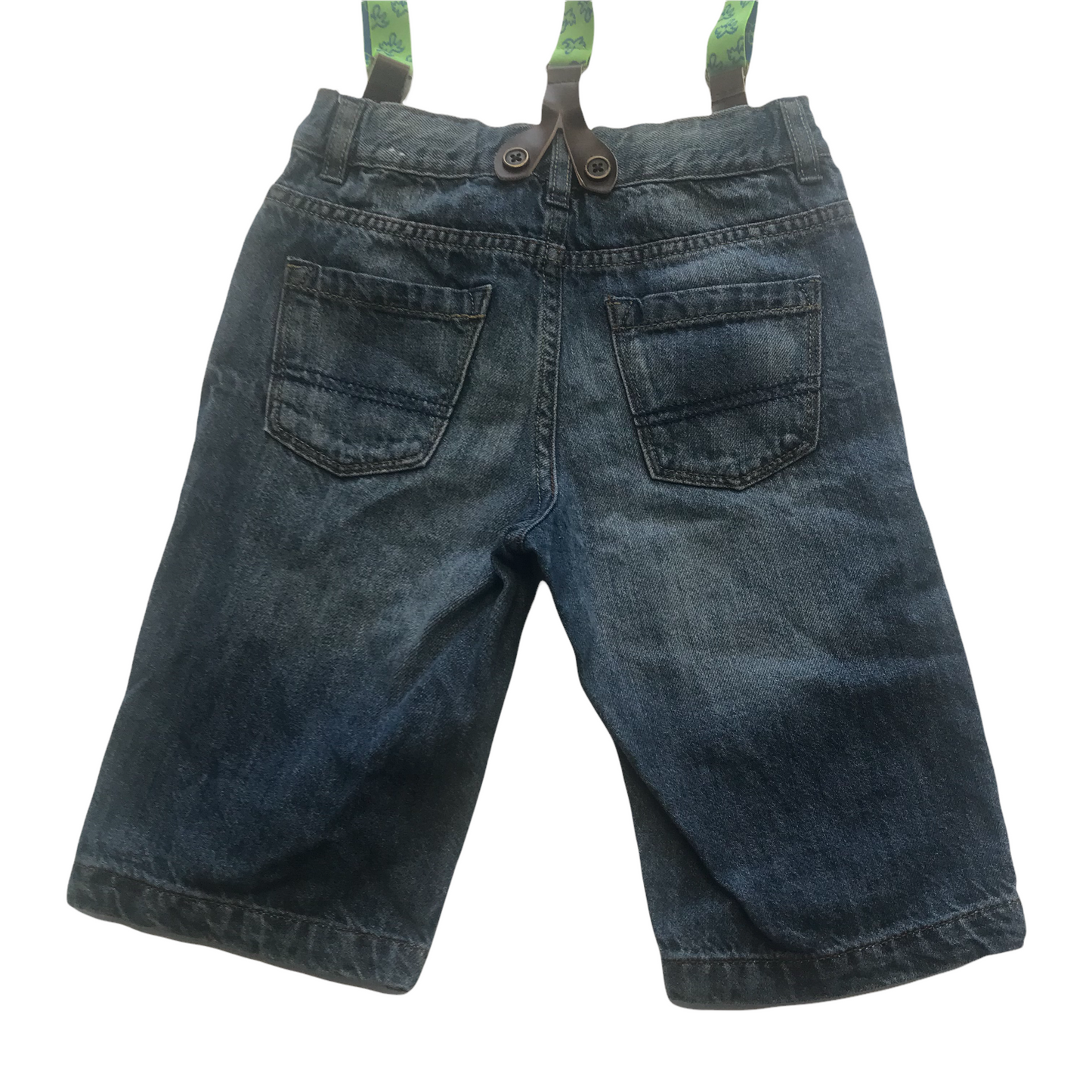 Primark Denim Shorts with Braces Age 7