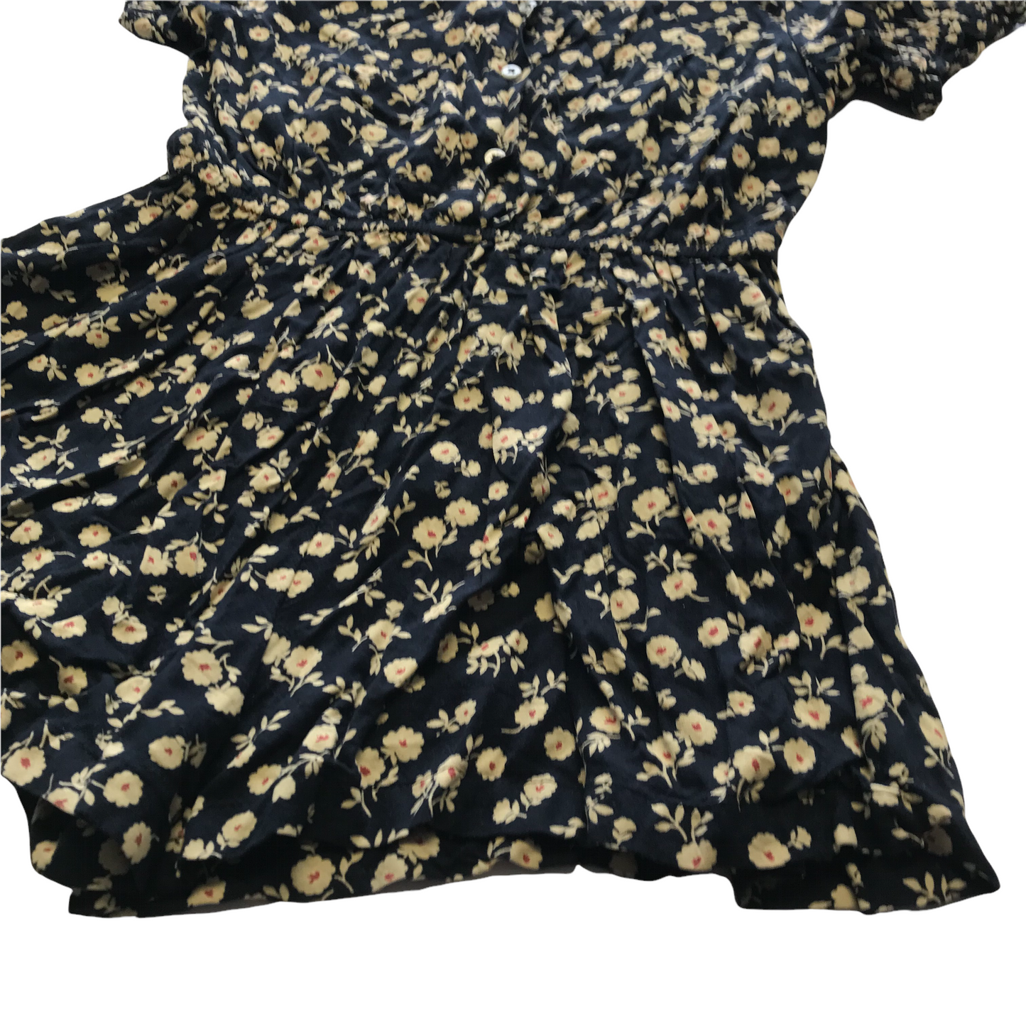 Next Navy Floral Playsuit Age 7