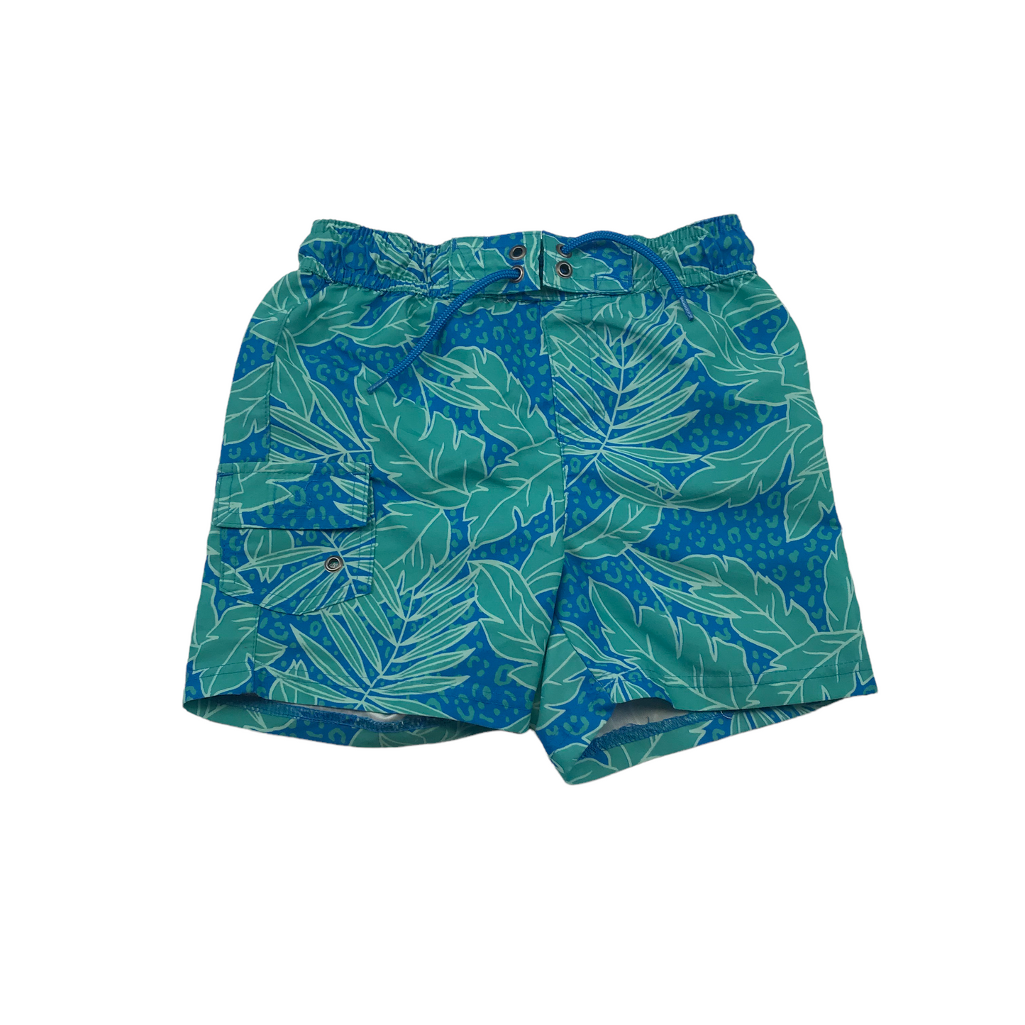 John Lewis Blue Leafy Swim Trunks Age 7