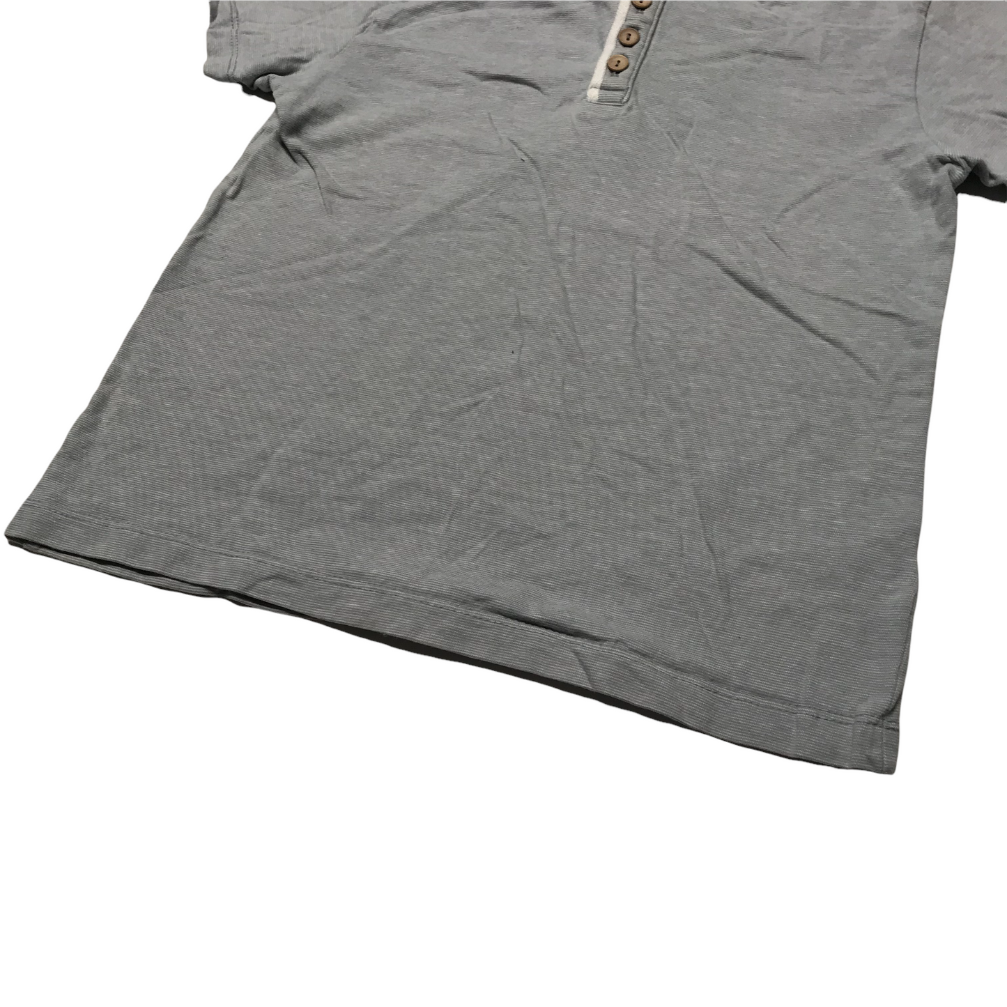 Next Grey Plain Buttons T-shirt Age 7