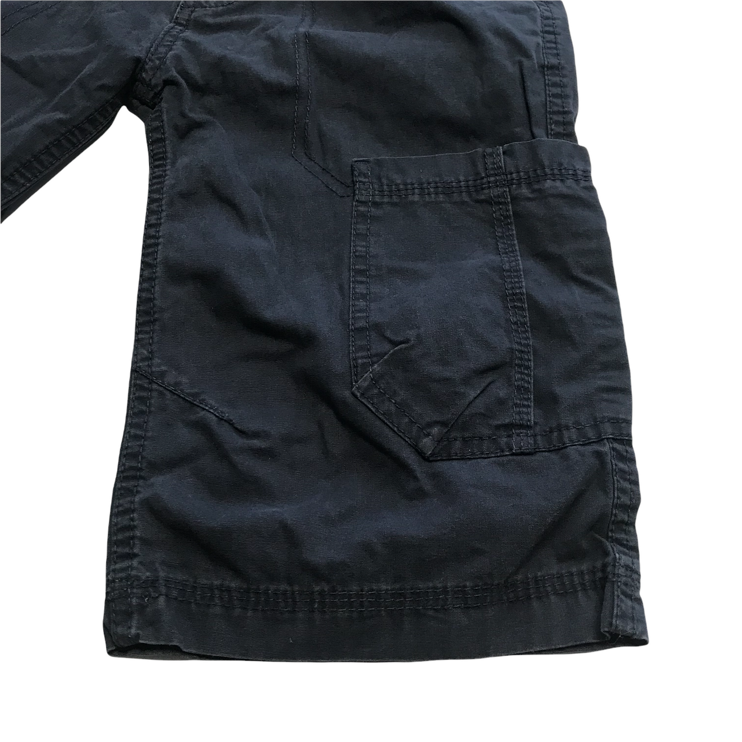 Debenhams Navy Blue Capri Style Cargo Shorts Age 7