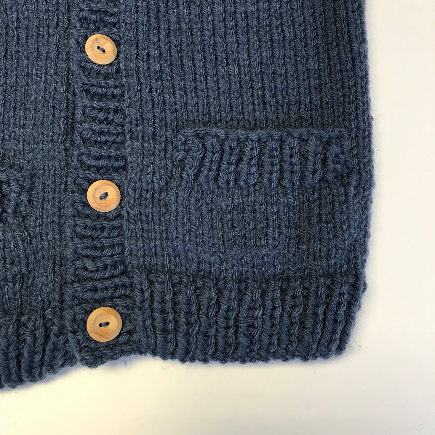 Navy Blue Sleeveless Knitted Cardigan Age 7