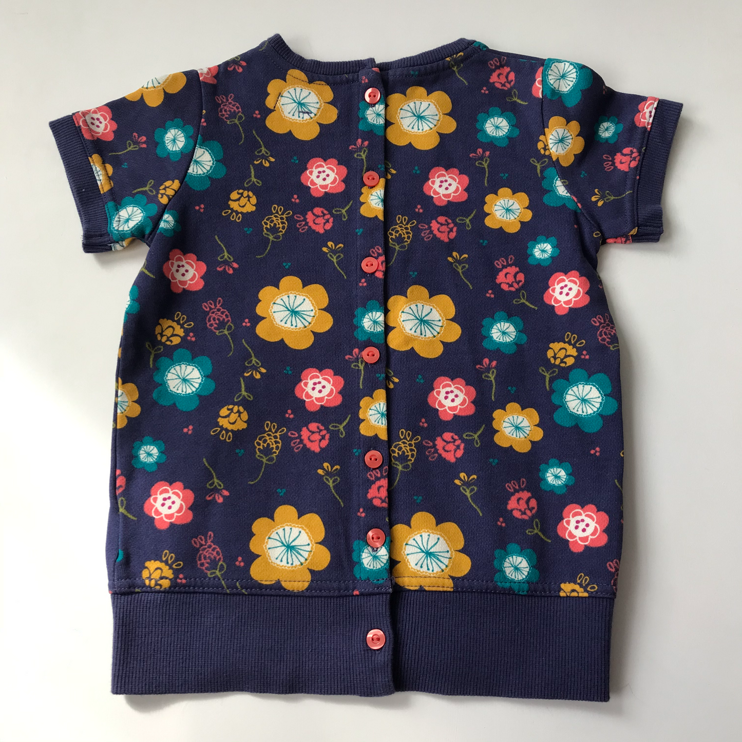 Sweatshirt - Floral with Short Sleeves - Age 5