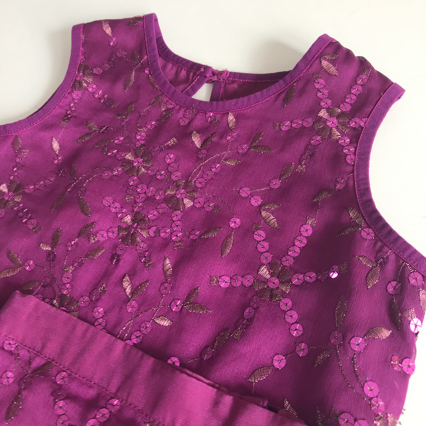 Bundle - Skirt & Top, Purple Sequins - Age 7