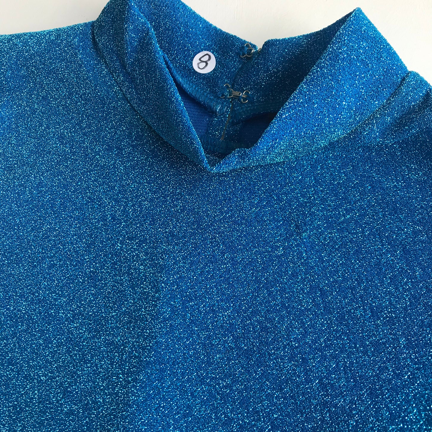 Blouse - Sparkling Blue Turtle Neck - Age 8