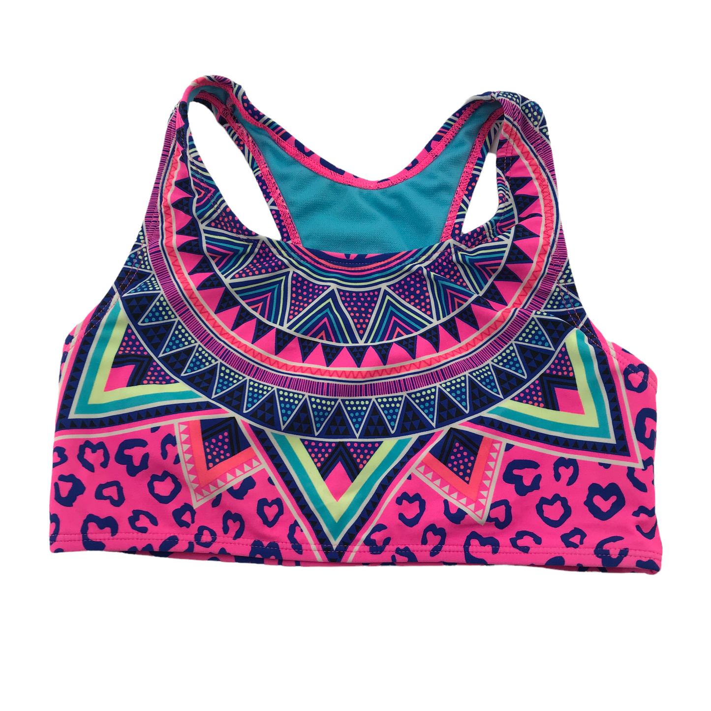 Pineapple by Debbie Moore Blue and Pink 2-piece Swimsuit Age 8