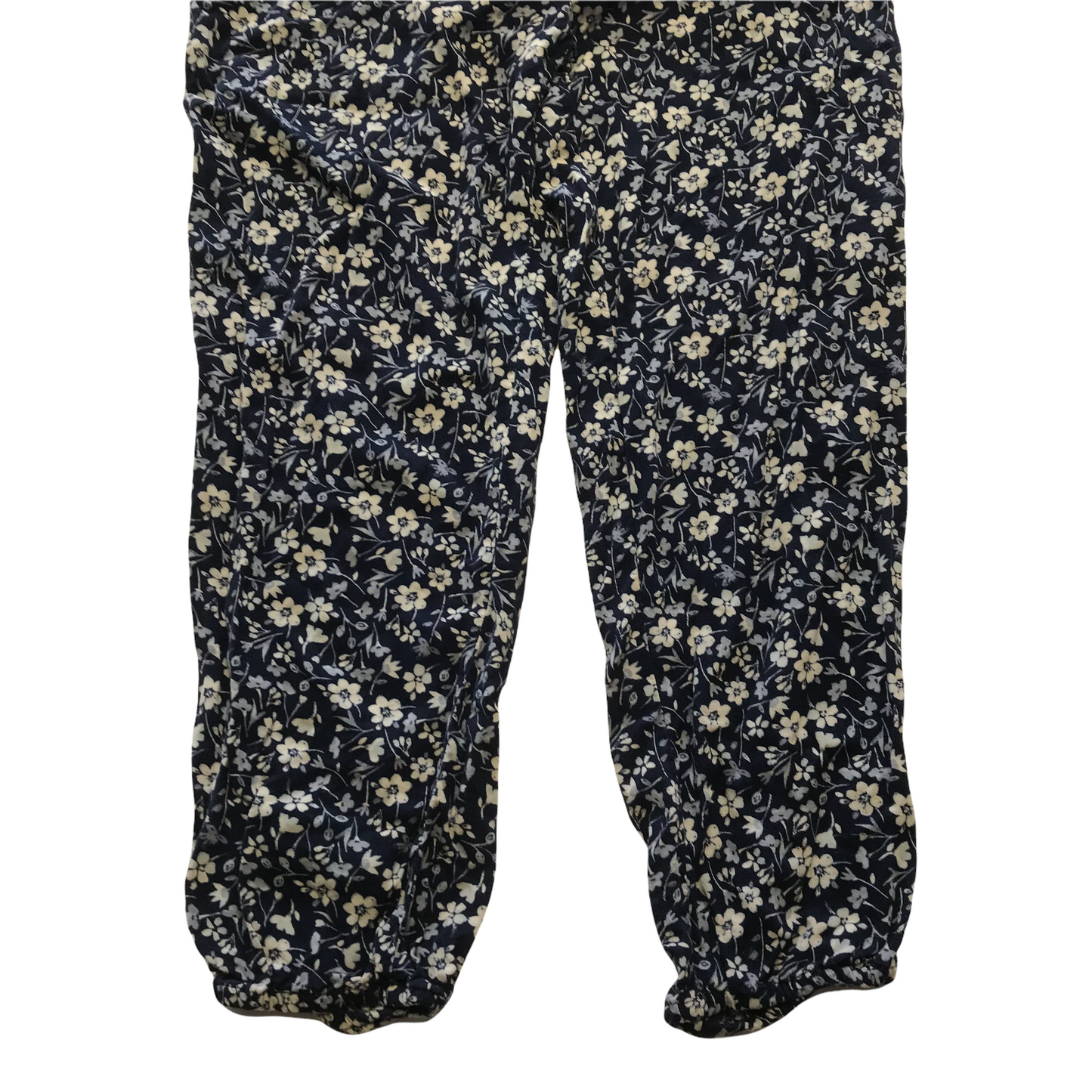 George Navy Blue and Floral Jumpsuit Age 8