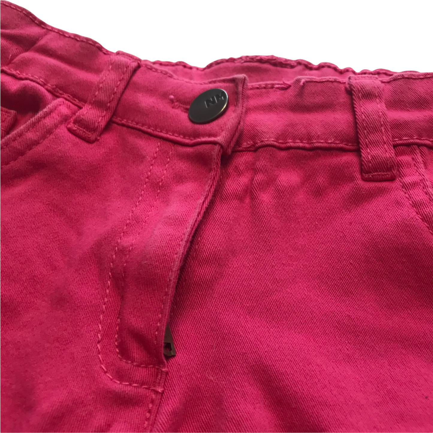 Nutmeg Pink Denim Style Shorts Age 8