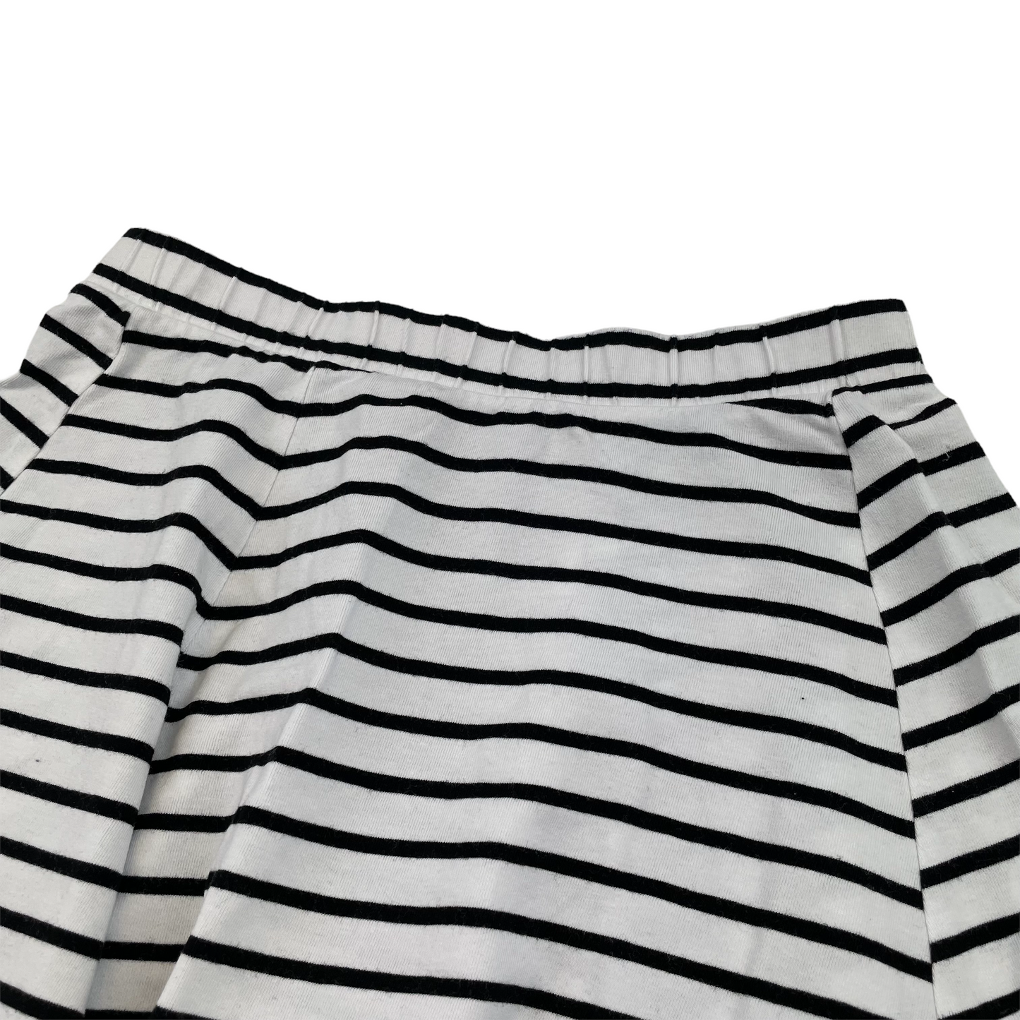 H&M White and Black Stripy Skirt Age 8