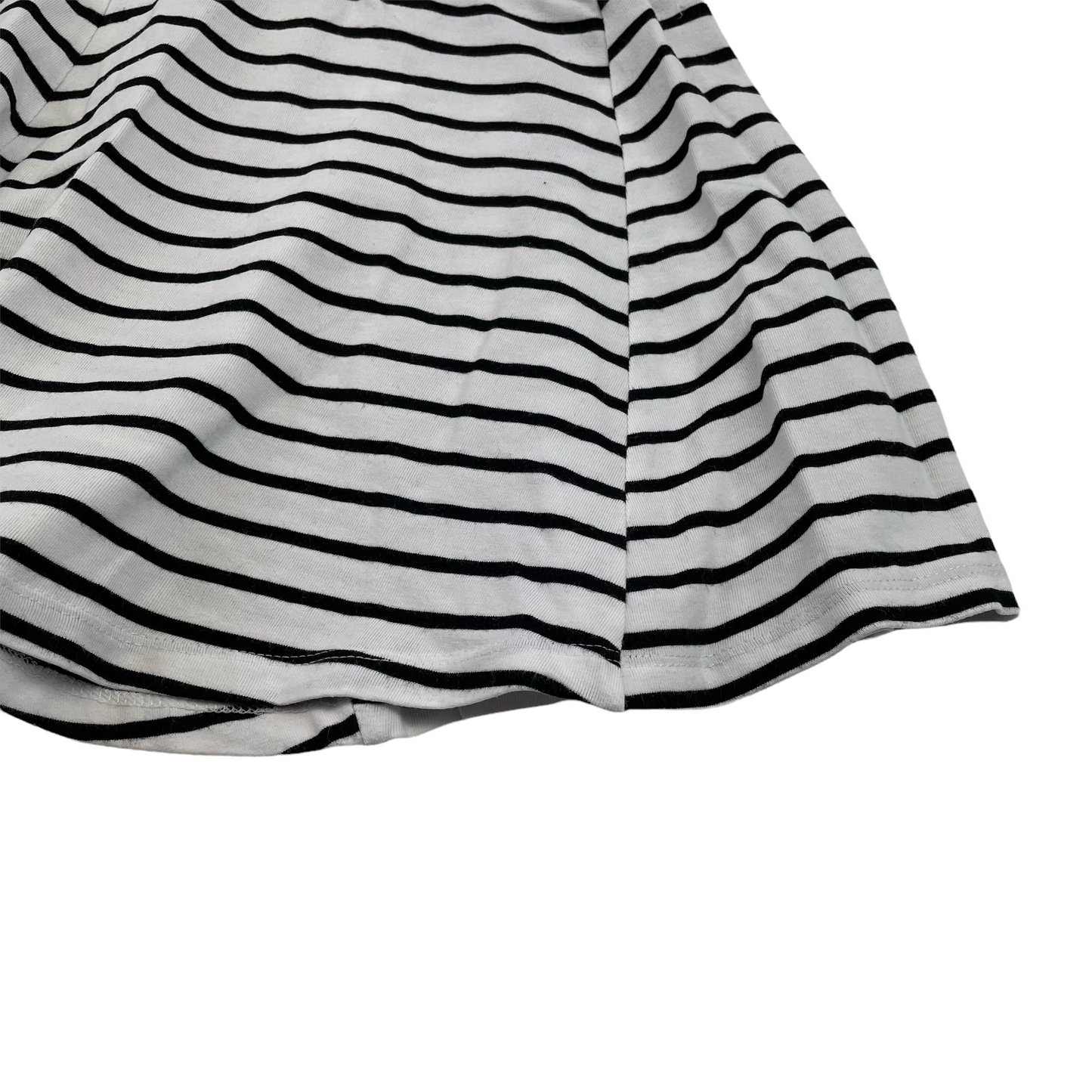 H&M White and Black Stripy Skirt Age 8