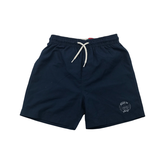 Matalan Navy Blue Swim Trunks Age 8