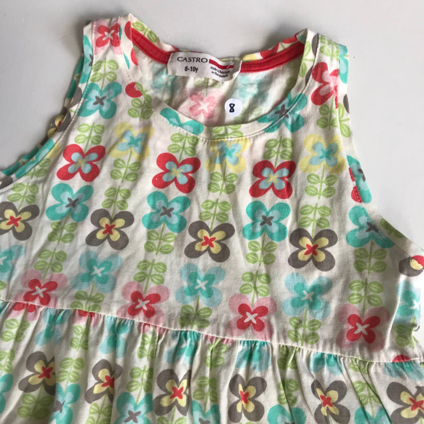 Dress - Castro, Multicolour Floral - Age 8