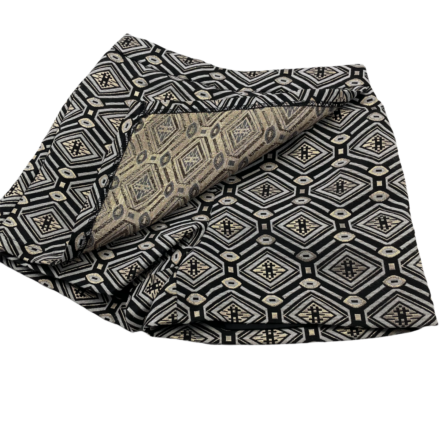 Nutmeg Grey and Black Diamond Pattern Skort Age 8