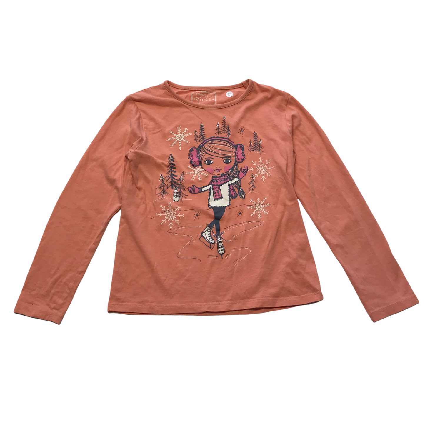 PEP&Co Peachy Winter Snowflakes T-shirt Age 8