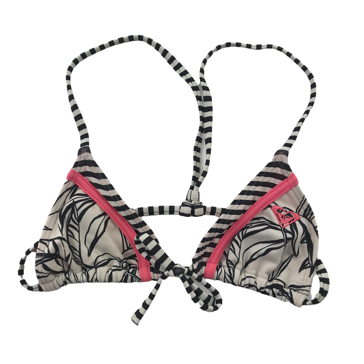 Roxy Girl Black and White Pattern 2-piece Swimsuit Age 8