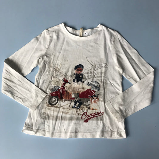 White Long Sleeve T-Shirt Age 8