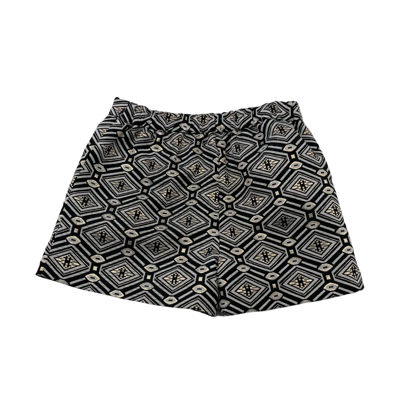 Nutmeg Grey and Black Diamond Pattern Skort Age 8