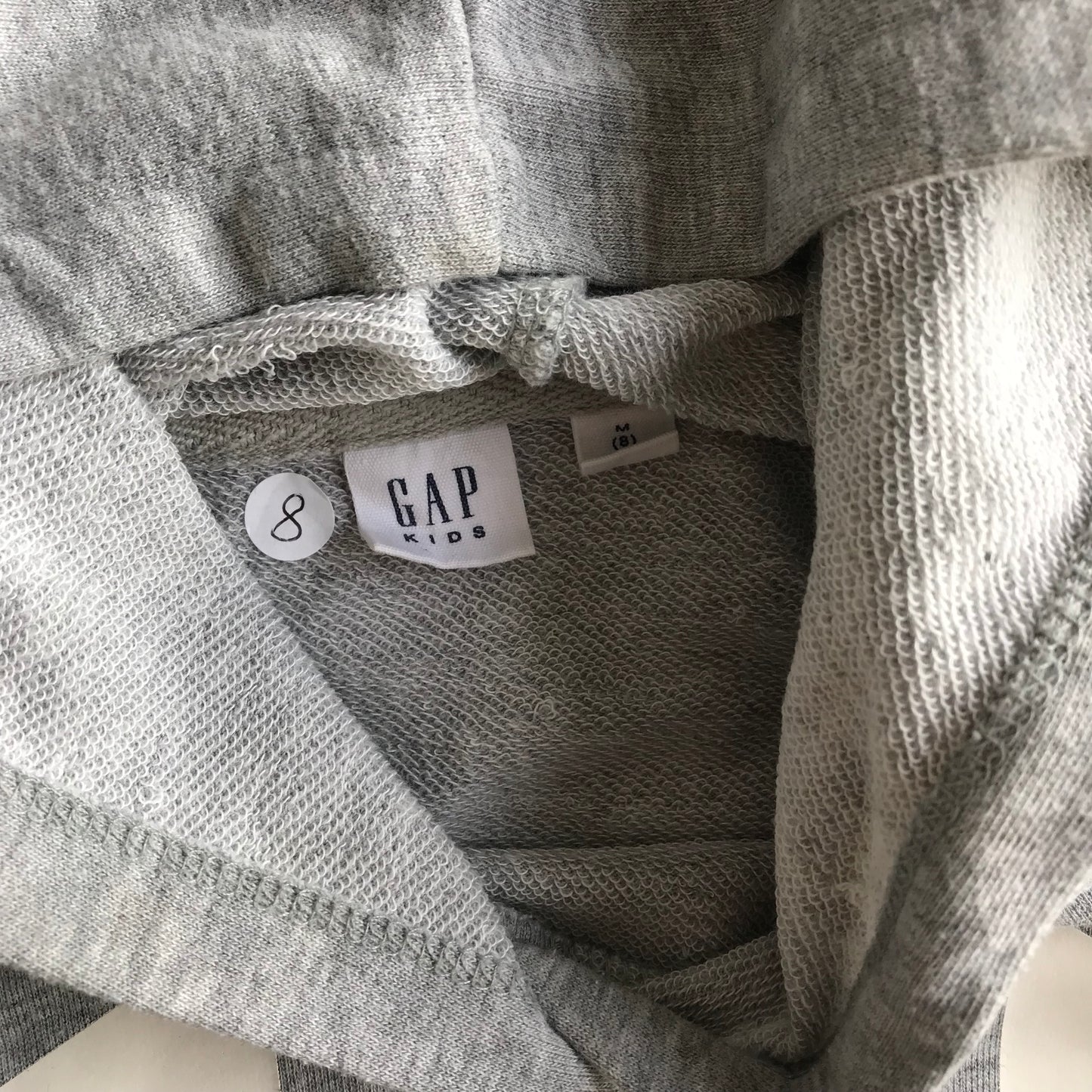 GAP Grey Short Sleeve Hoodie Age 8