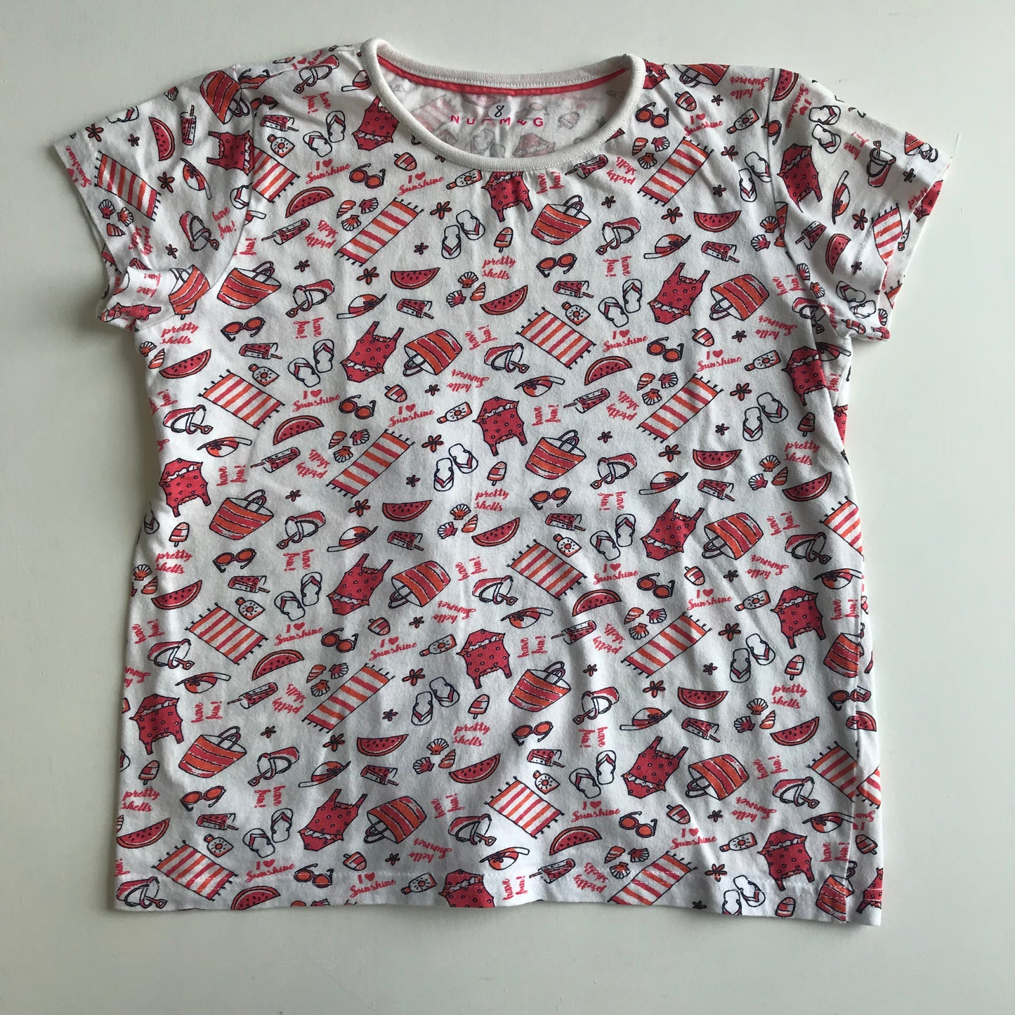 T-shirt - Beach Theme - Age 8