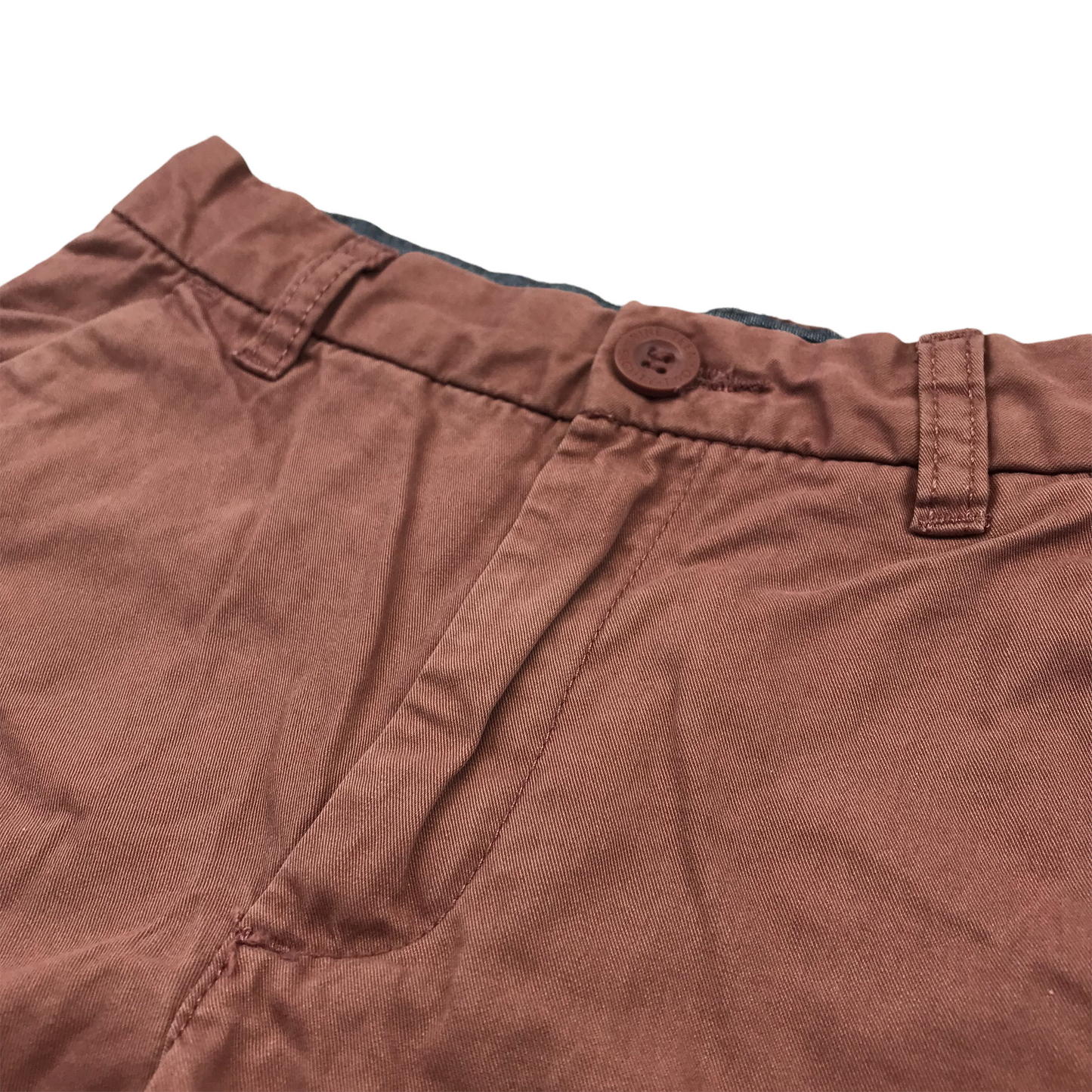 Next Washed Redish Brown Chino Shorts Age 8
