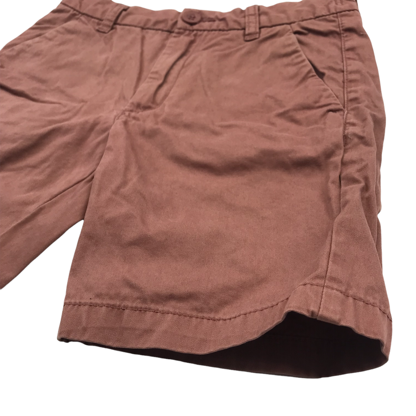 Next Washed Redish Brown Chino Shorts Age 8