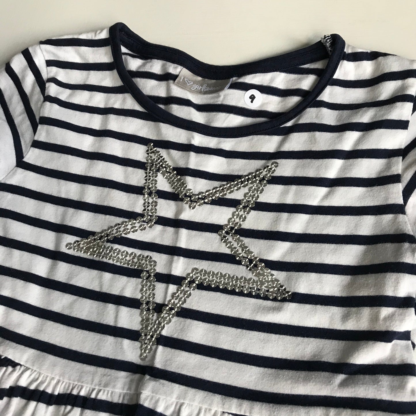 Dress - Stripes & a Star - Age 9