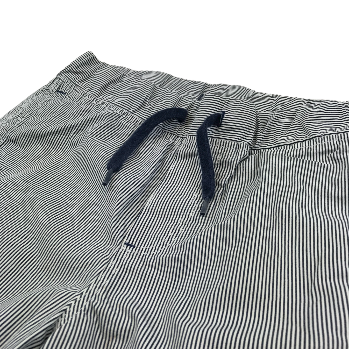 H&M Navy Blue and White Stripy Shorts Age 9