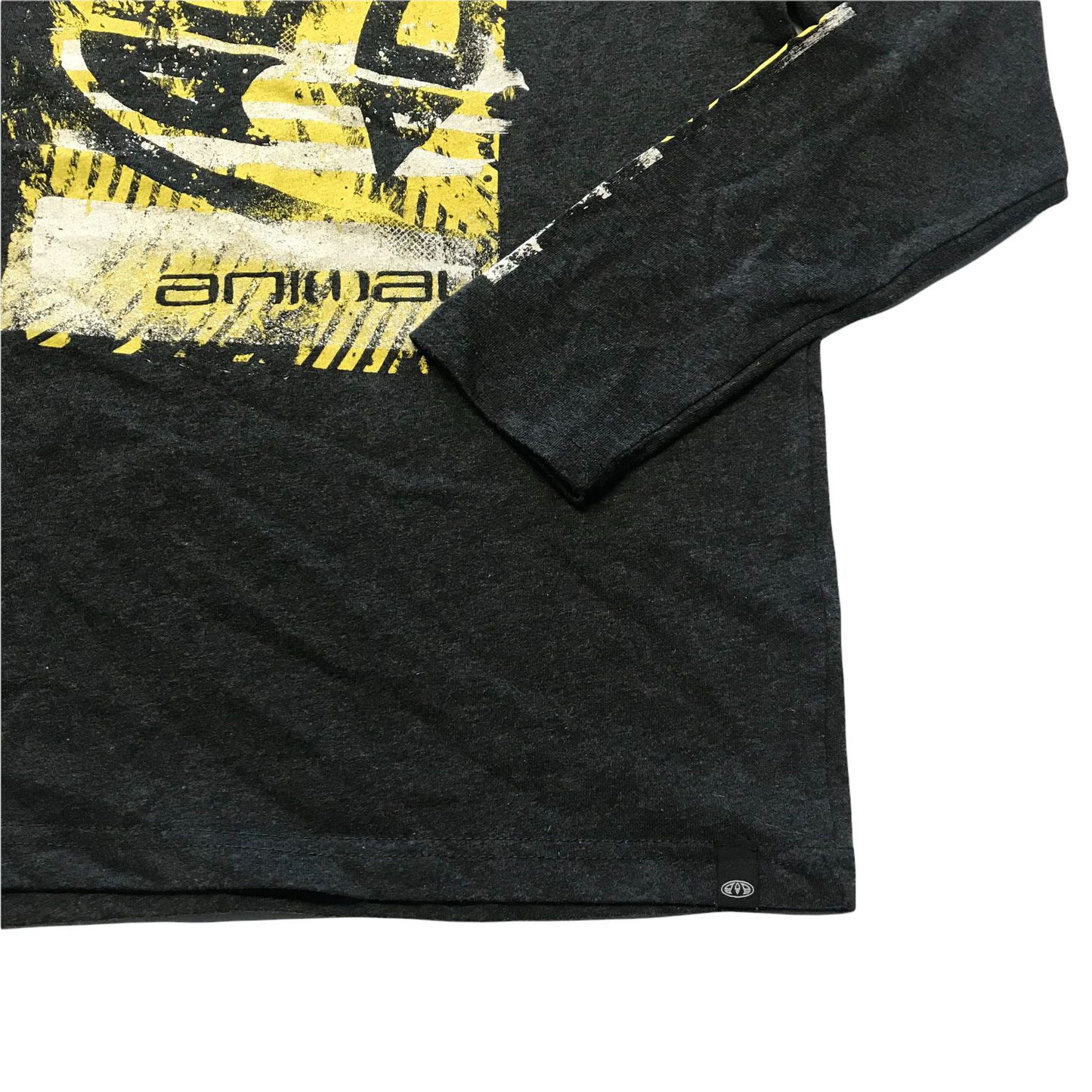 Animal Charcoal Grey Logo Long Sleeve T-shirt Age 9