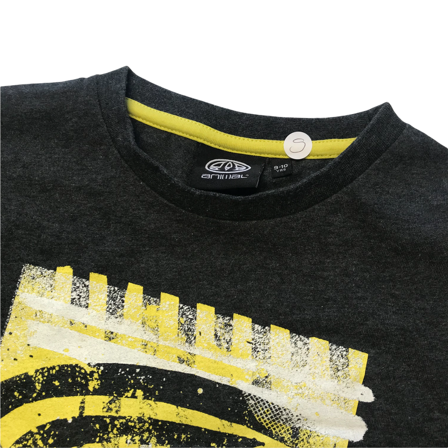 Animal Charcoal Grey Logo Long Sleeve T-shirt Age 9