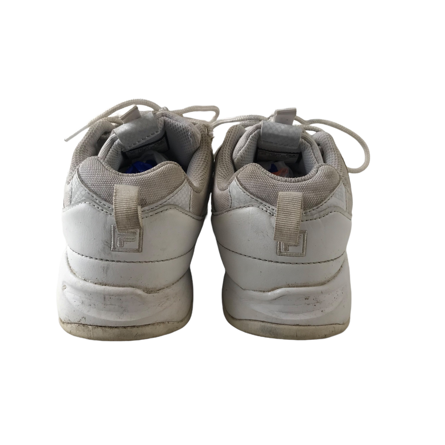 Fila trainers shoe size UK 5 white with laces