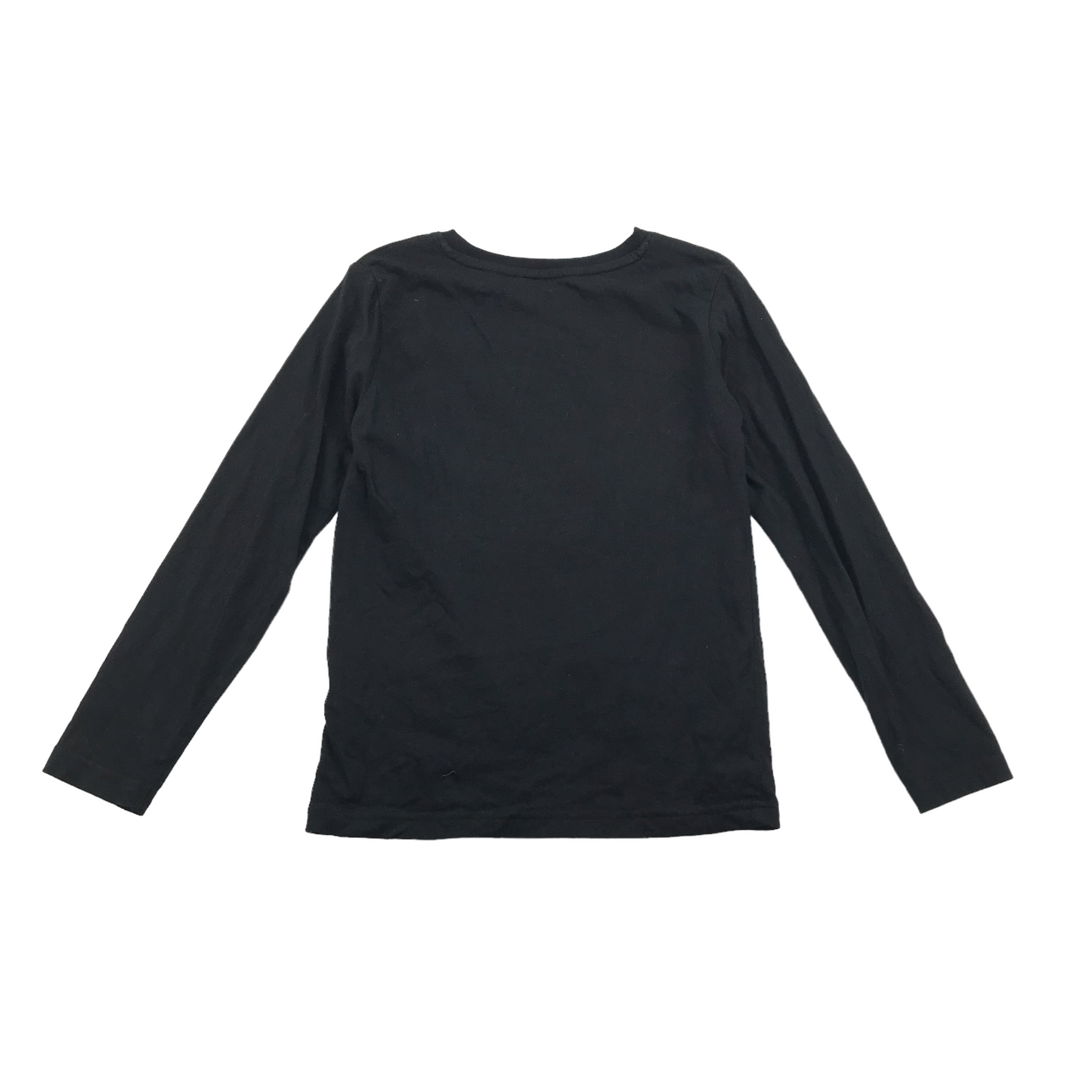 H&M Black Flip Sequin Spiderman and Ironman T-shirt Age 7