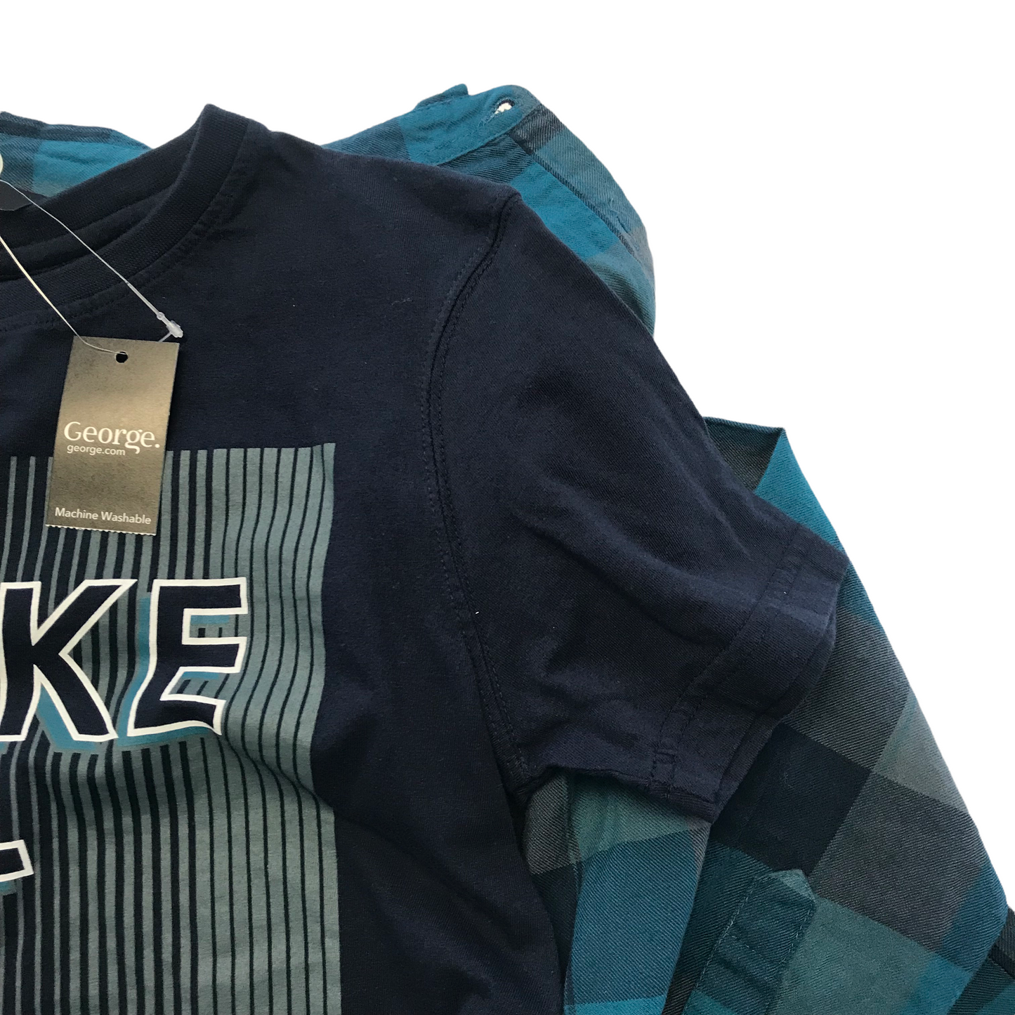 George Teal Colour Bundle of Shirt and T-shirt Age 11