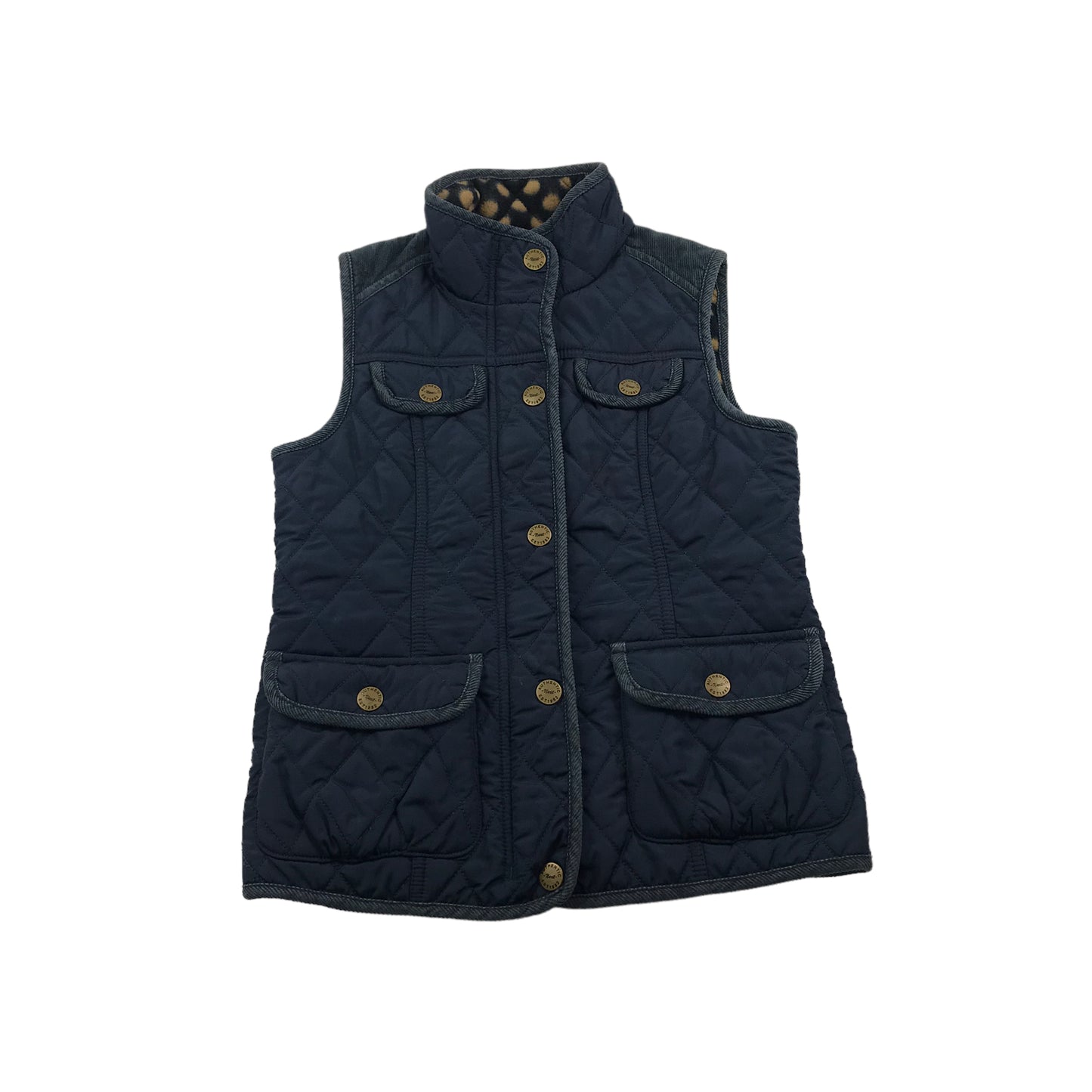 Next Navy Blue Quilted Gilet Age 7