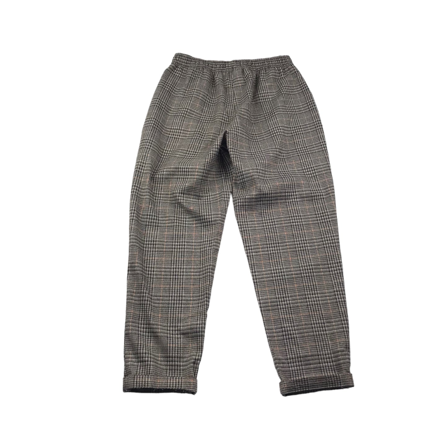 Next Brown Checked Soft Trousers Age 10-11