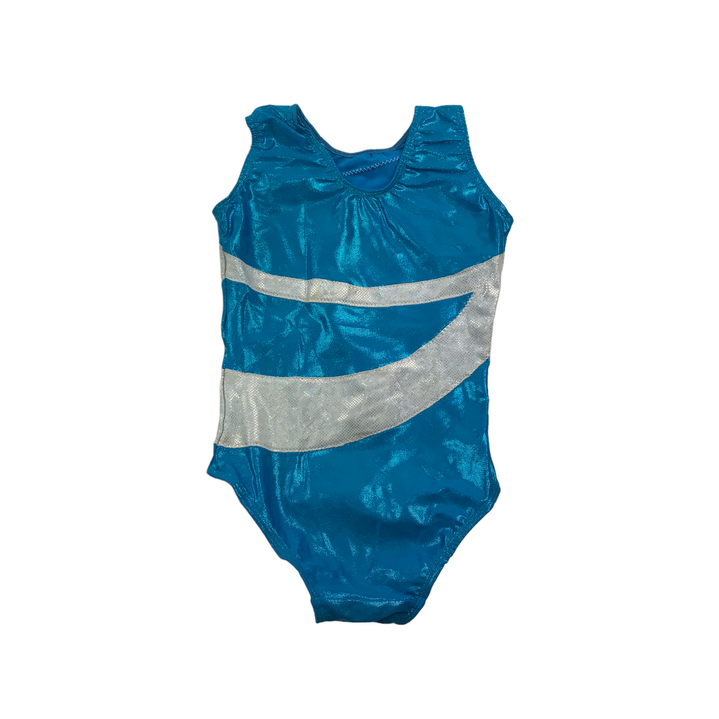 Westpole Sports Blue and Silver Sleeveless Leotard Age 5-6