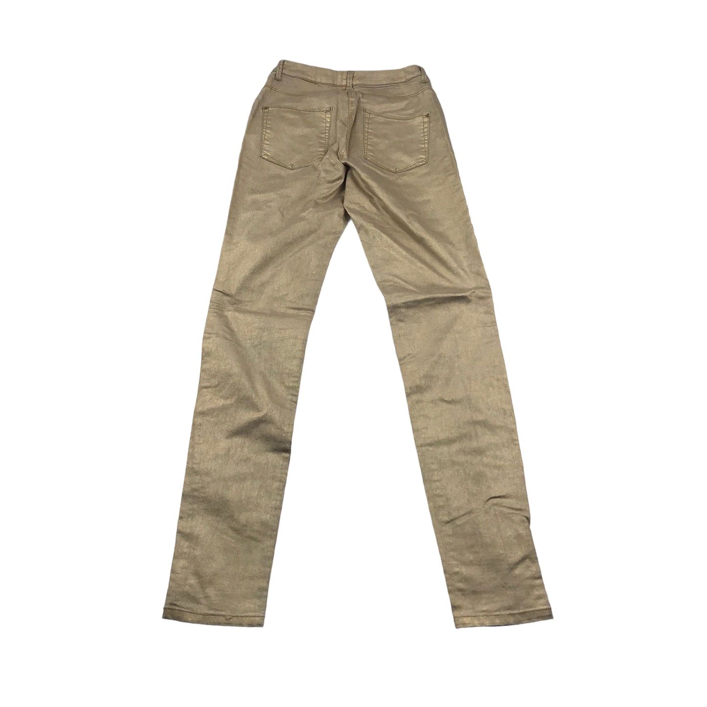 H&M Golden Metallic Skinny Trousers Age 12