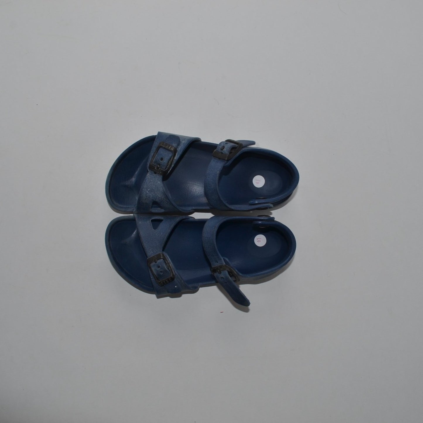 Sandals - Blue Plain - Shoe Size 10 (jr)