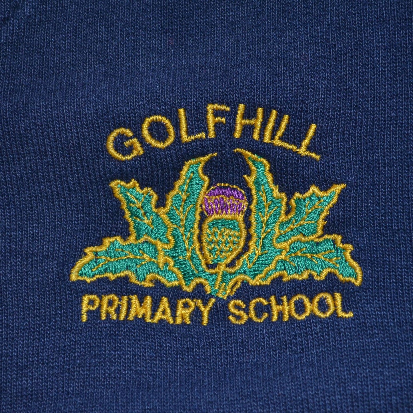 *Golfhill Primary navy jersey cardigan