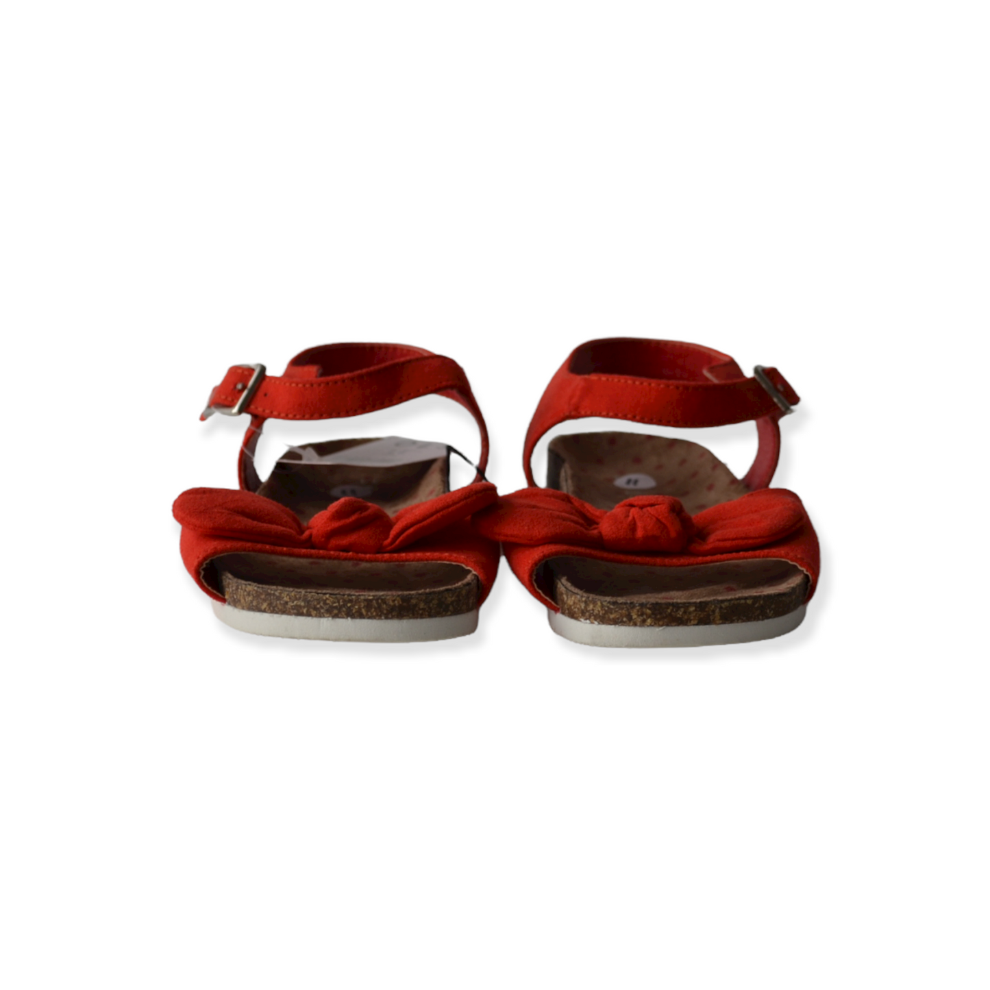 Nutmeg Red Bow Detail Sandals Shoe Size 11 (jr)